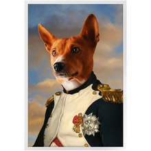 Load image into Gallery viewer, Napoleon Complex - Napoleon & Renaissance Inspired Custom Pet Portrait Framed Satin Paper Print
