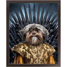 Load image into Gallery viewer, THE BONEROOM 2 - Game of Thrones & House Of Dragons Inspired Custom Pet Portrait Framed Satin Paper Print