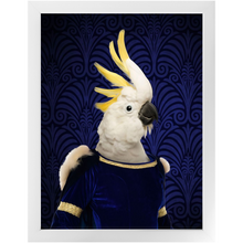 Load image into Gallery viewer, Madam Ockery - Renaissance Inspired Custom Pet Portrait Framed Satin Paper Print
