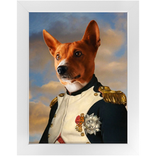 Load image into Gallery viewer, Napoleon Complex - Napoleon & Renaissance Inspired Custom Pet Portrait Framed Satin Paper Print