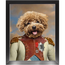 Load image into Gallery viewer, Baron D. Zert - Renaissance Inspired Custom Pet Portrait Framed Satin Paper Print