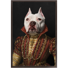 Load image into Gallery viewer, LADY IN RED - Renaissance Inspired Custom Pet Portrait Framed Satin Paper Print