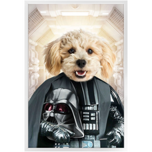 Load image into Gallery viewer, Bath Evader - Darth Vader & Star Wars Inspired Custom Pet Portrait Framed Satin Paper Print