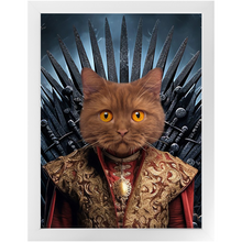 Load image into Gallery viewer, THE BONEROOM 4 - Game of Thrones & House Of Dragons Inspired Custom Pet Portrait Framed Satin Paper Print