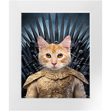 Load image into Gallery viewer, THE BONEROOM 1 - Game of Thrones & House Of Dragons Inspired Custom Pet Portrait Framed Satin Paper Print