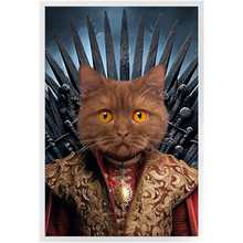 Load image into Gallery viewer, THE BONEROOM 4 - Game of Thrones & House Of Dragons Inspired Custom Pet Portrait Framed Satin Paper Print