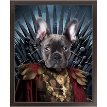 Load image into Gallery viewer, THE BONEROOM 3 - Game of Thrones & House Of Dragons Inspired Custom Pet Portrait Framed Satin Paper Print