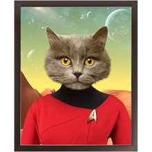 Load image into Gallery viewer, Oh Hooray - Star Trek Inspired Custom Pet Portrait Framed Satin Paper Print