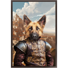 Load image into Gallery viewer, BESTEROS 2 - Game of Thrones & House Of Dragons Inspired Custom Pet Portrait Framed Satin Paper Print