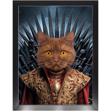 Load image into Gallery viewer, THE BONEROOM 4 - Game of Thrones & House Of Dragons Inspired Custom Pet Portrait Framed Satin Paper Print