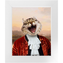 Load image into Gallery viewer, Earl E. Riser - Renaissance Inspired Custom Pet Portrait Framed Satin Paper Print
