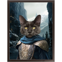 Load image into Gallery viewer, HELM'S BLEEP - Lord of the Rings Inspired Custom Pet Portrait Framed Satin Paper Print
