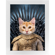 Load image into Gallery viewer, THE BONEROOM 1 - Game of Thrones & House Of Dragons Inspired Custom Pet Portrait Framed Satin Paper Print