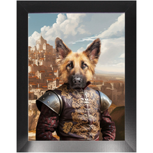 Load image into Gallery viewer, BESTEROS 2 - Game of Thrones & House Of Dragons Inspired Custom Pet Portrait Framed Satin Paper Print