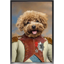 Load image into Gallery viewer, Baron D. Zert - Renaissance Inspired Custom Pet Portrait Framed Satin Paper Print
