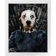 Load image into Gallery viewer, Knight Teenite - Game Of Thrones Inspired Custom Pet Portrait Framed Satin Paper Print