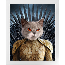 Load image into Gallery viewer, THE BONEROOM 7 - Game of Thrones & House Of Dragons Inspired Custom Pet Portrait Framed Satin Paper Print