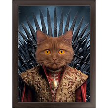 Load image into Gallery viewer, THE BONEROOM 4 - Game of Thrones & House Of Dragons Inspired Custom Pet Portrait Framed Satin Paper Print