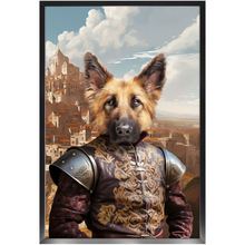 Load image into Gallery viewer, BESTEROS 2 - Game of Thrones & House Of Dragons Inspired Custom Pet Portrait Framed Satin Paper Print
