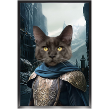 Load image into Gallery viewer, HELM'S BLEEP - Lord of the Rings Inspired Custom Pet Portrait Framed Satin Paper Print