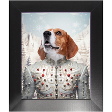Load image into Gallery viewer, CHRISTMAS CRACKER 1 - Christmas Inspired Custom Pet Portrait Framed Satin Paper Print