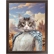 Load image into Gallery viewer, DESSERT CROSSING 2 - Game of Thrones & House Of Dragons Inspired Custom Pet Portrait Framed Satin Paper Print