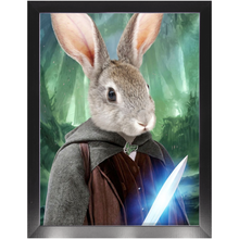 Load image into Gallery viewer, Shire Ground - Lord of The Rings Inspired Custom Pet Portrait Framed Satin Paper Print