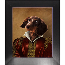 Load image into Gallery viewer, Queen Tisenshal - Royalty & Renaissance Inspired Custom Pet Portrait Framed Satin Paper Print