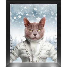 Load image into Gallery viewer, CHRISTMAS CRACKER 3 - Christmas Inspired Custom Pet Portrait Framed Satin Paper Print