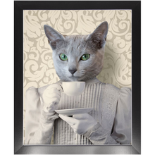 Load image into Gallery viewer, Lady Lick - Renaissance Inspired Custom Pet Portrait Framed Satin Paper Print