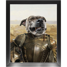 Load image into Gallery viewer, General Mayhem - Renaissance Inspired Custom Pet Portrait Framed Satin Paper Print
