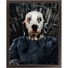 Load image into Gallery viewer, Knight Teenite - Game Of Thrones Inspired Custom Pet Portrait Framed Satin Paper Print