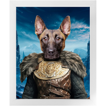 Load image into Gallery viewer, NIGHT'S BLOTCH 3 - Game of Thrones & House Of Dragons Inspired Custom Pet Portrait Framed Satin Paper Print