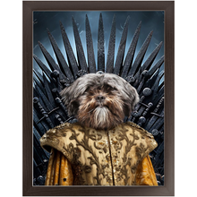 Load image into Gallery viewer, THE BONEROOM 2 - Game of Thrones & House Of Dragons Inspired Custom Pet Portrait Framed Satin Paper Print