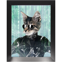 Load image into Gallery viewer, Holey Trinity - The Matrix Inspired Custom Pet Portrait Framed Satin Paper Print
