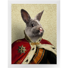 Load image into Gallery viewer, Duke E. Tout - Royalty & Renaissance Inspired Custom Pet Portrait Framed Satin Paper Print