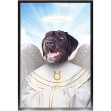 Load image into Gallery viewer, Harping On - Heavenly Angels Inspired Custom Pet Portrait Framed Satin Paper Print