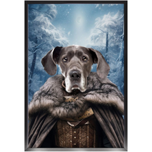 Load image into Gallery viewer, NIGHT'S BLOTCH 1 - Game of Thrones & House Of Dragons Inspired Custom Pet Portrait Framed Satin Paper Print