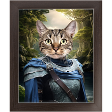Load image into Gallery viewer, AN ENCHANTED FURREST - Lord of the Rings Inspired Custom Pet Portrait Framed Satin Paper Print