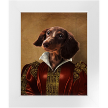 Load image into Gallery viewer, Queen Tisenshal - Royalty & Renaissance Inspired Custom Pet Portrait Framed Satin Paper Print