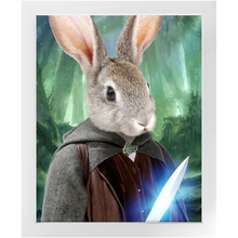 Load image into Gallery viewer, Shire Ground - Lord of The Rings Inspired Custom Pet Portrait Framed Satin Paper Print