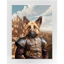 Load image into Gallery viewer, BESTEROS 2 - Game of Thrones & House Of Dragons Inspired Custom Pet Portrait Framed Satin Paper Print