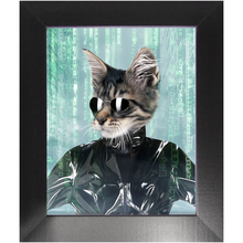 Load image into Gallery viewer, Holey Trinity - The Matrix Inspired Custom Pet Portrait Framed Satin Paper Print