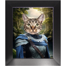 Load image into Gallery viewer, AN ENCHANTED FURREST - Lord of the Rings Inspired Custom Pet Portrait Framed Satin Paper Print