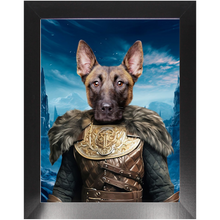 Load image into Gallery viewer, NIGHT'S BLOTCH 3 - Game of Thrones & House Of Dragons Inspired Custom Pet Portrait Framed Satin Paper Print