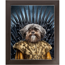 Load image into Gallery viewer, THE BONEROOM 2 - Game of Thrones & House Of Dragons Inspired Custom Pet Portrait Framed Satin Paper Print