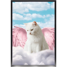 Load image into Gallery viewer, Pink Angel - Heavenly Angels Inspired Custom Pet Portrait Framed Satin Paper Print