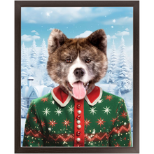 Load image into Gallery viewer, CHRISTMAS CRACKER 12 - Christmas Inspired Custom Pet Portrait Framed Satin Paper Print