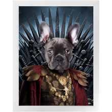 Load image into Gallery viewer, THE BONEROOM 3 - Game of Thrones & House Of Dragons Inspired Custom Pet Portrait Framed Satin Paper Print