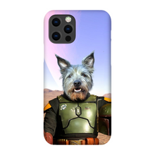 Load image into Gallery viewer, Bob & Fetch- Boba Fett & Star Wars Inspired Custom Pet Portrait Phone Case